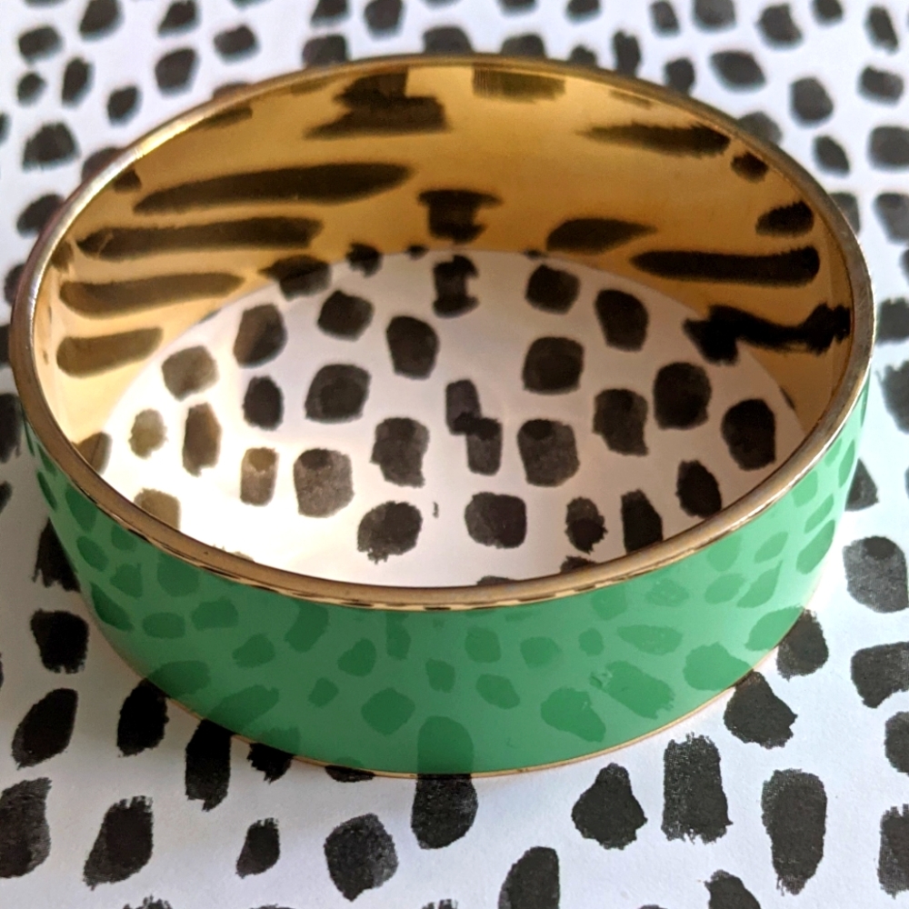 J. Crew Gold/Seafoam Bangle